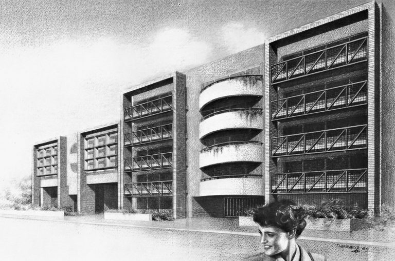 1988 - Résidence Vaugirard - Immeuble de bureaux et 35 logements - Bordeaux