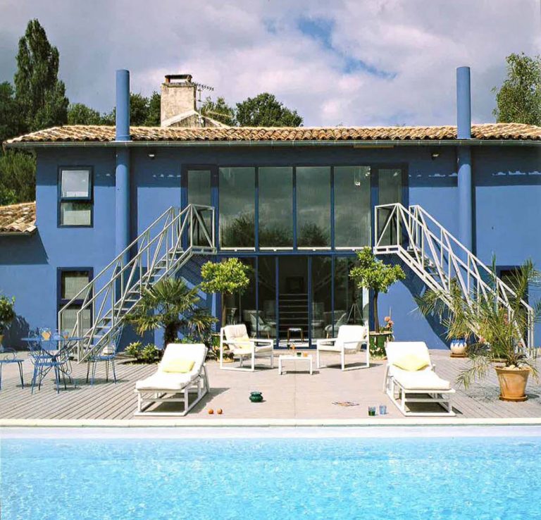 1987 - Maison Bleue - Cénac - 112 m2 - transformation d’une ancienne écurie en loft